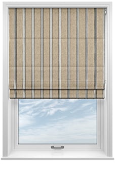 Bellagio Stripe, Sandalwood - Roman Blind